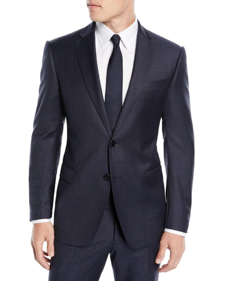 Men's Box-pattern Wool