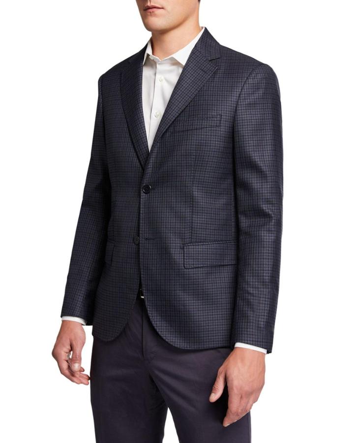 Men's Check Two-button Jacket