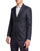 Men's Check Two-button Jacket