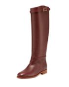 Tall Leather Knee Boots