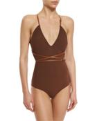 Belted Wrap One-piece
