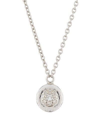 Delicate Small Diamond Pendant Necklace