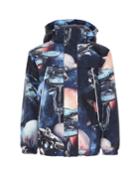 Boy's Castor Space Print Functional Waterproof Jacket,