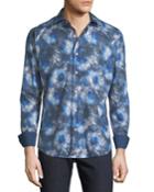 Men's Shaped-fit Paisley Print