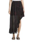 Jonel Printed Asymmetric Chiffon