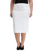 Priscilla Ponte Knit Pencil Skirt,