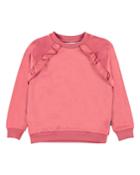 Girl's Michaela Ruffle Trim Sweatshirt,