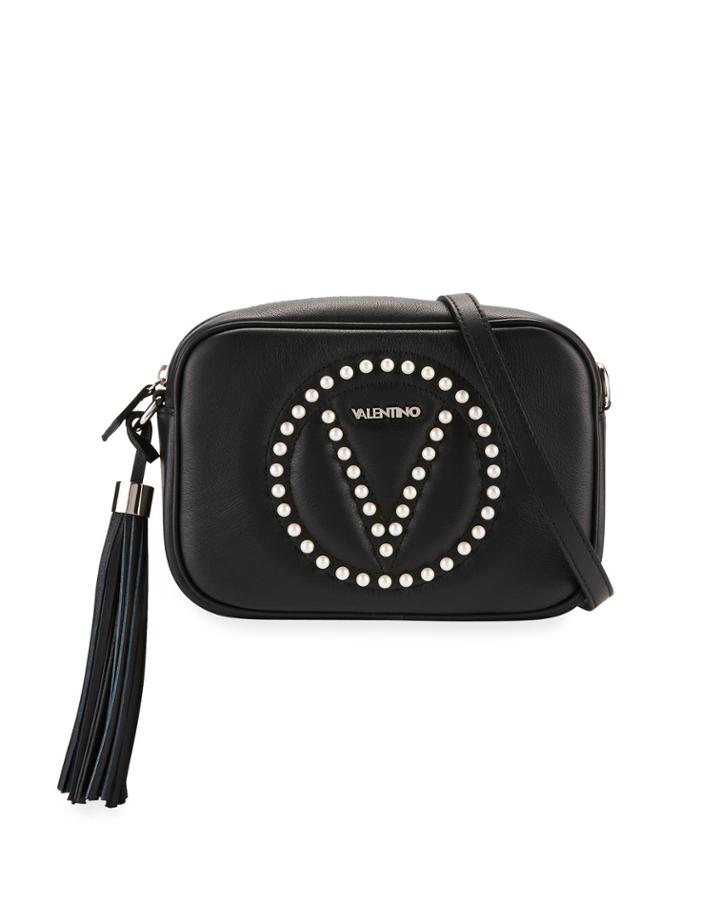 Mia Studded Sauvage Leather Crossbody Bag