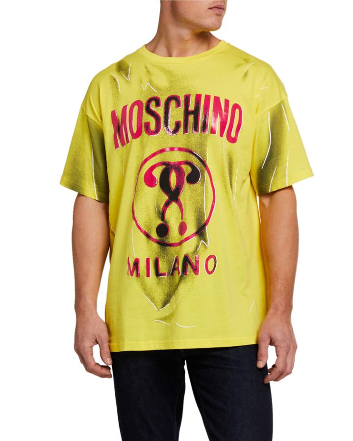 Men's Double Question Mark Jersey T-shirt
