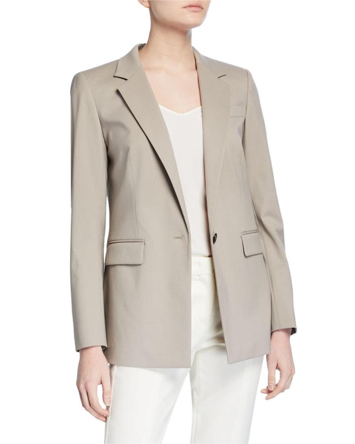 Rhoda One-button Wool Blazer