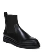 Litton Water-repellant Stretch Leather Booties
