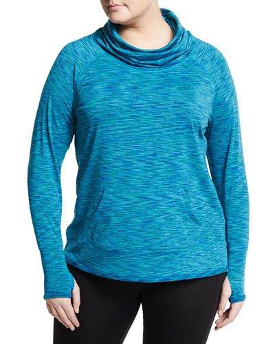 Funnel-neck Pullover Raglan Jacket, Clear,