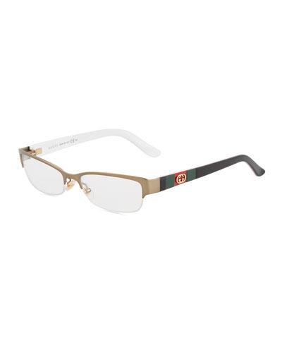 Rectangular Metal Optical Glasses