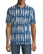 Coast Fish-print Short-sleeve