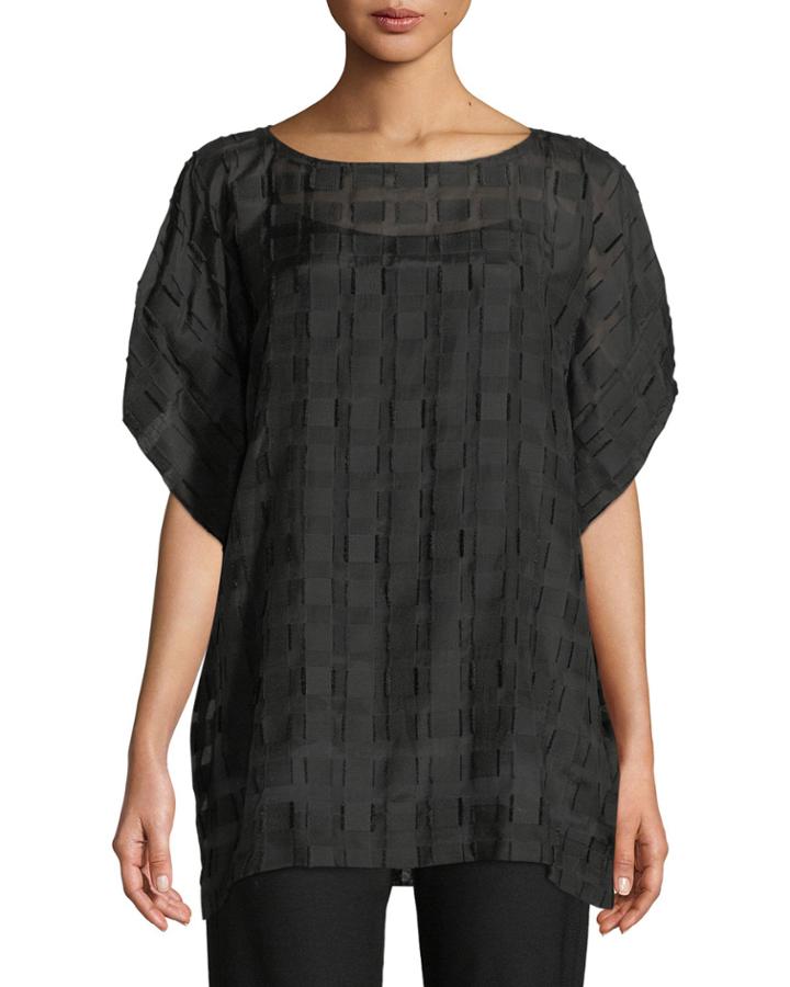 Silk Squares Cotton Box Top