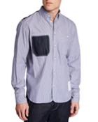 Men's Levine Chambray Trim Striped