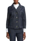 New Thermal Denim Jacket, Navy