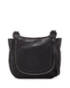 Alexa Faux-leather Messenger Bag, Black
