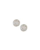 18k Gold Stardust 6mm Round Stud Earrings With Diamonds