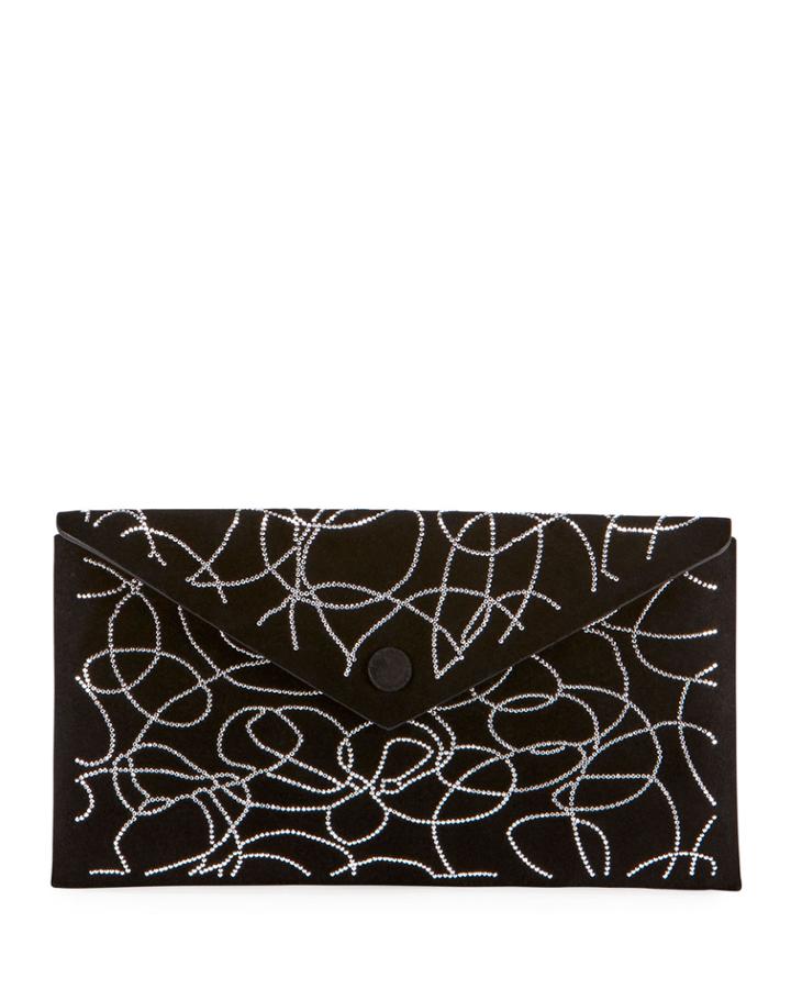 Oum Crystal Swirl Clutch Bag