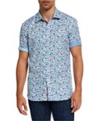 Men's Shaped-fit Car Print Cotton