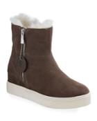 Wallace High-top Suede Zip Bootie