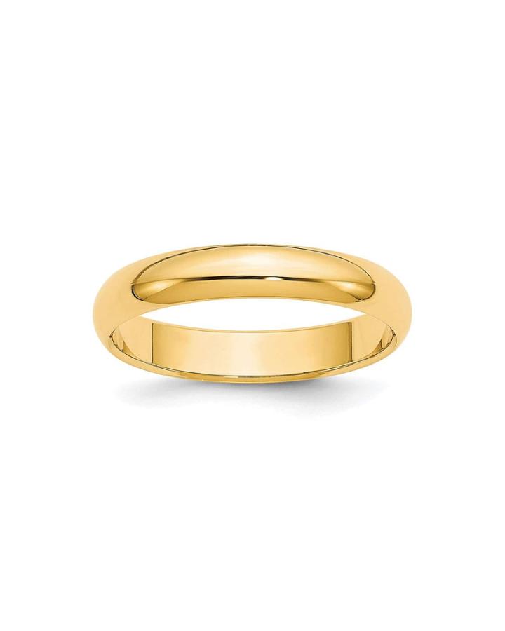 14k Yellow Gold Wedding Band Ring,