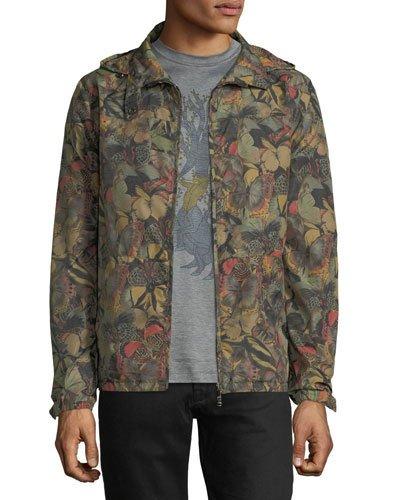 Butterfly-camouflage Rain Jacket