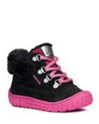 B Omar Suede Faux-fur Boots, Girls