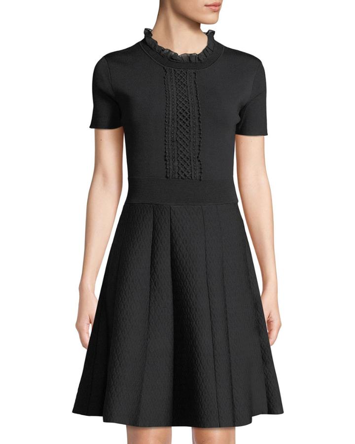 Mock-neck Short-sleeve