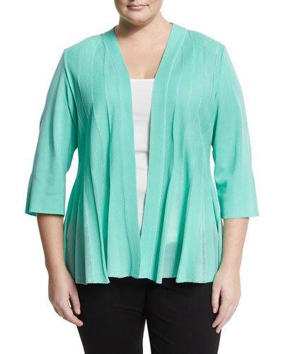 Knit Relaxed Stretch Jacket, Blue,
