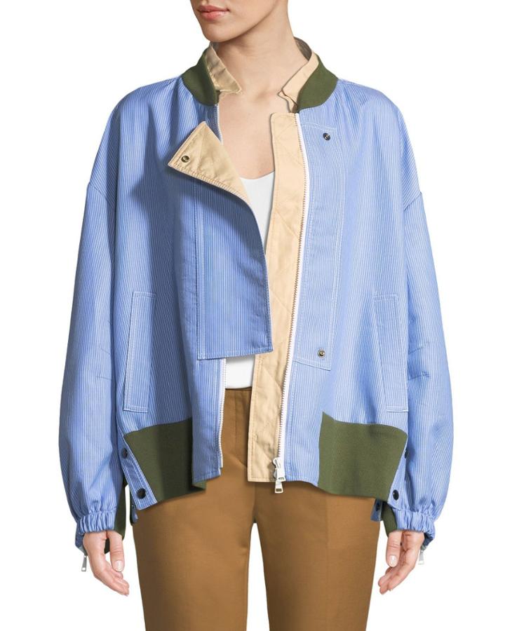 Asymmetric Oversized Striped