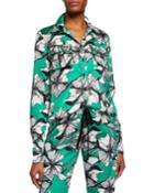Sylvie Button-front Top With Flap Pockets
