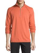 Quarter-zip Stretch-knit Jacket