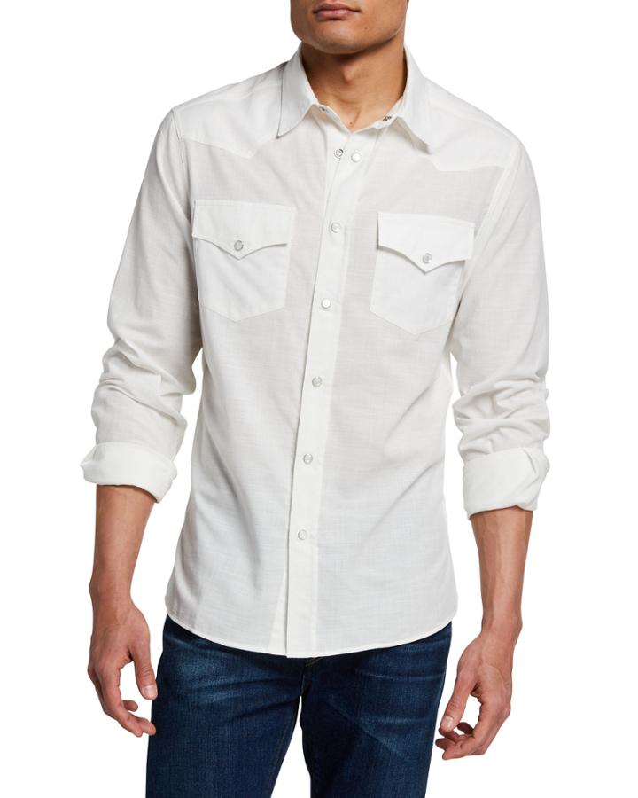 Men's Narrow Collar Cotton