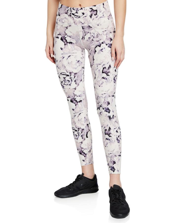 Crenshaw Mid-rise Printed Yoga Tights