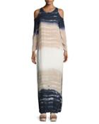 Mischa Tie-dye Ombr&eacute; Cold-shoulder