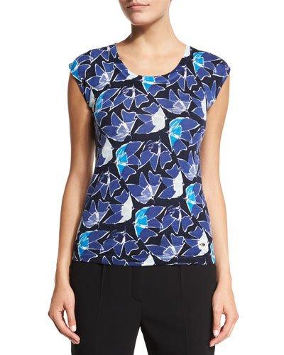 Heather Flower-print Tank,