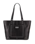 Astor Studded Leather Tote Bag