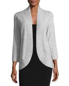 Ribbed-trim Cardigan Bolero