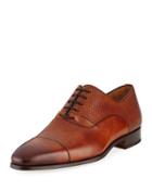 Woven Leather Lace-up