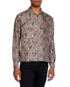 Men's Silk Zip-front