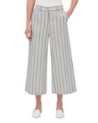 Fulton Elixir Striped Cropped Wide-leg Pants
