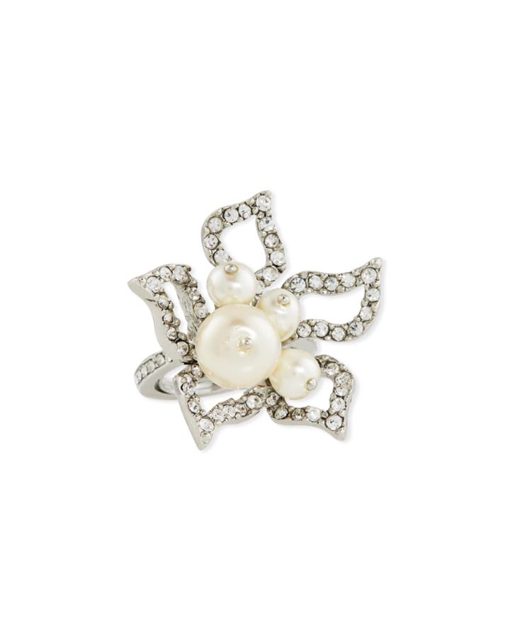 Pave Petal Ring