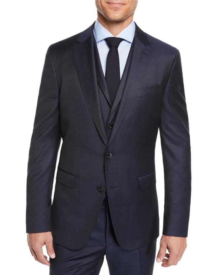 Men's Check Three-piece