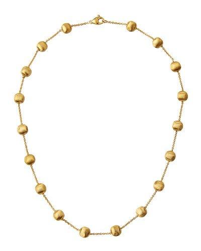 Africa 18k Hand-engraved Bead Necklace
