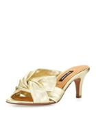 Mattea Knotted Leather Slide