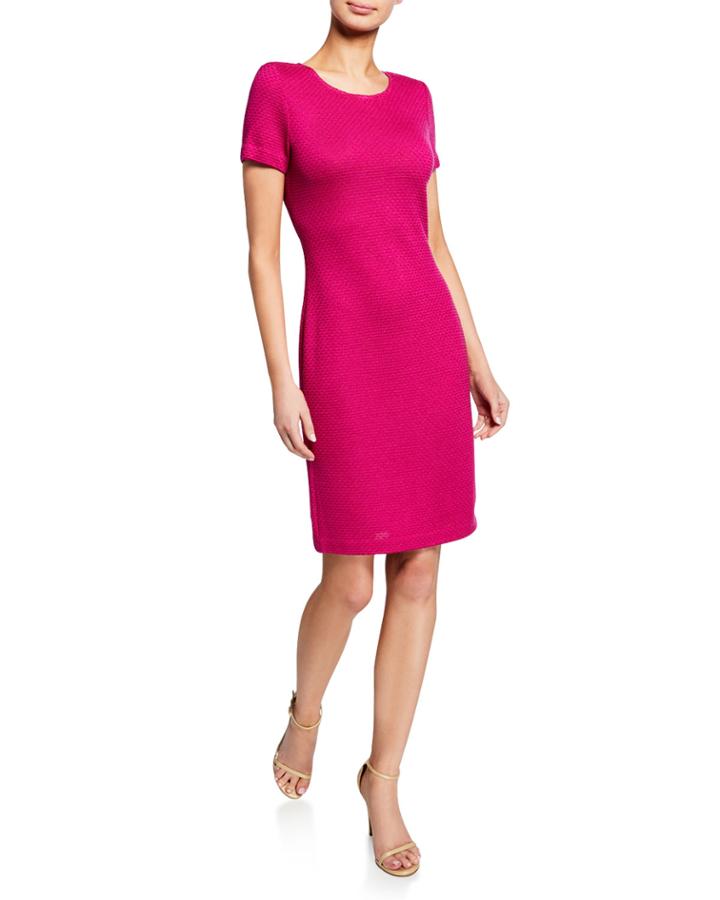 Short-sleeve Knit Dress