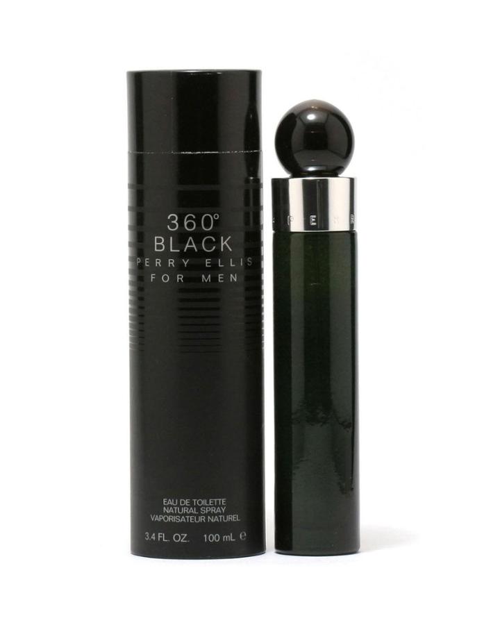 360 Black For Men Eau De Toilette Spray, 3.4 Oz./100.6