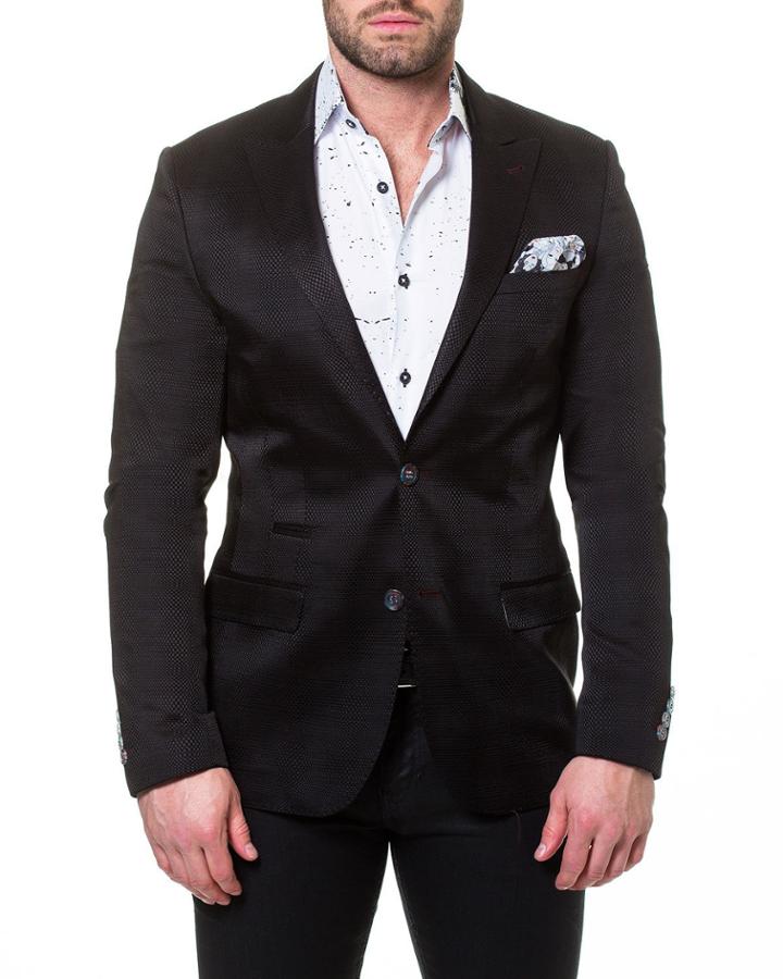 Men's Elegance Wave Shaped-fit Blazer